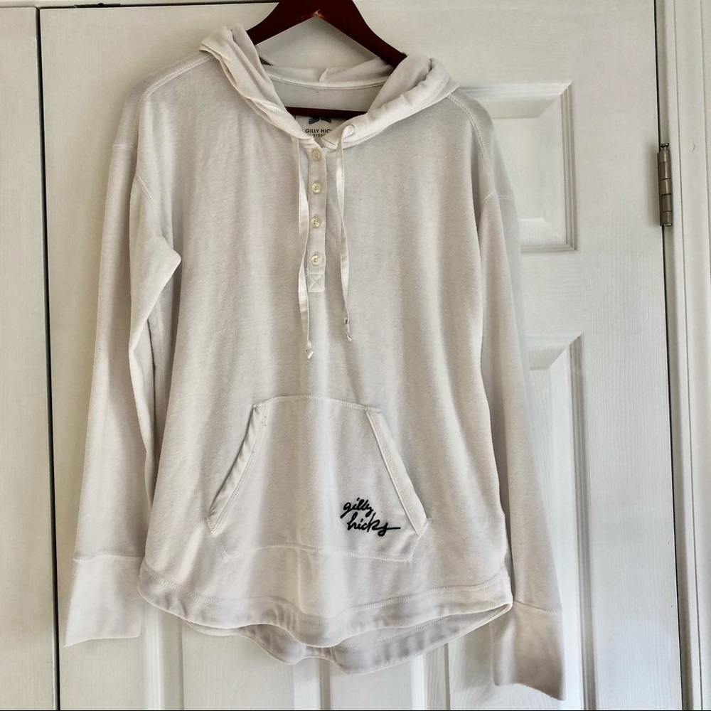 Gilly Hicks by Hollister White Sweatshirt Size Med